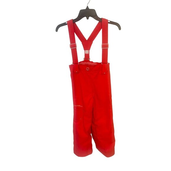Obermeyer Kids I-Grow Snow Bib Pants Adjustable Straps Size 7 Peony red - Picture 1 of 5